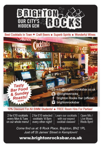 Brighton Rocks Bar - Magazine Display Advertising